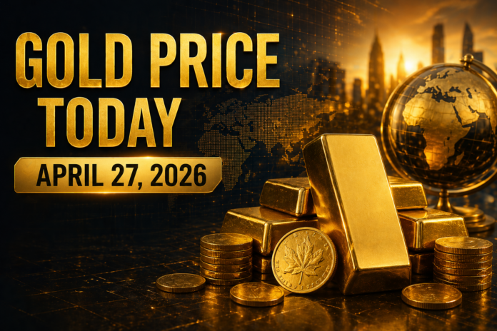 Gold Price Update Monday, 27 July 2026